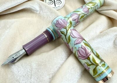 Dusky Pink Magnolias fountain pen