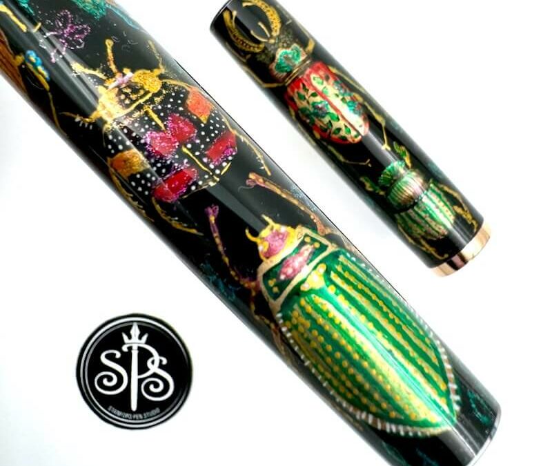 Beetlemania hand-painted fountain pen