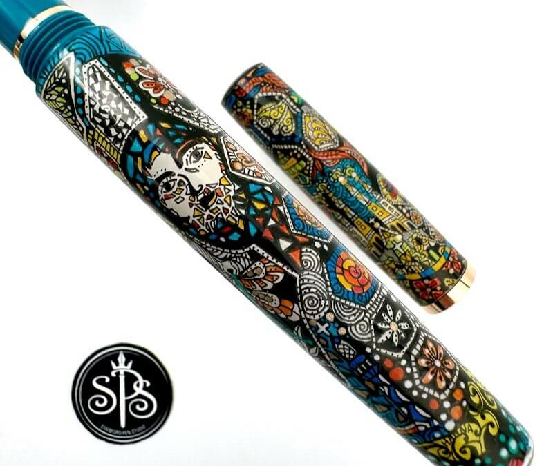 Gaudi painted fountain pen