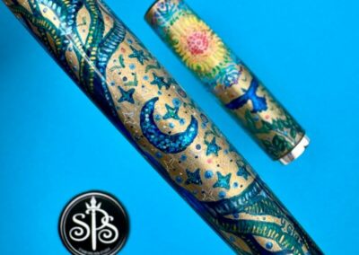 Tree of Life painted fountain pen