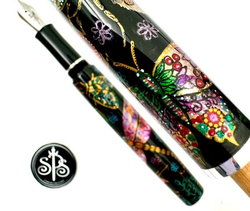 Jewel Bugs hand-painted fountain pen