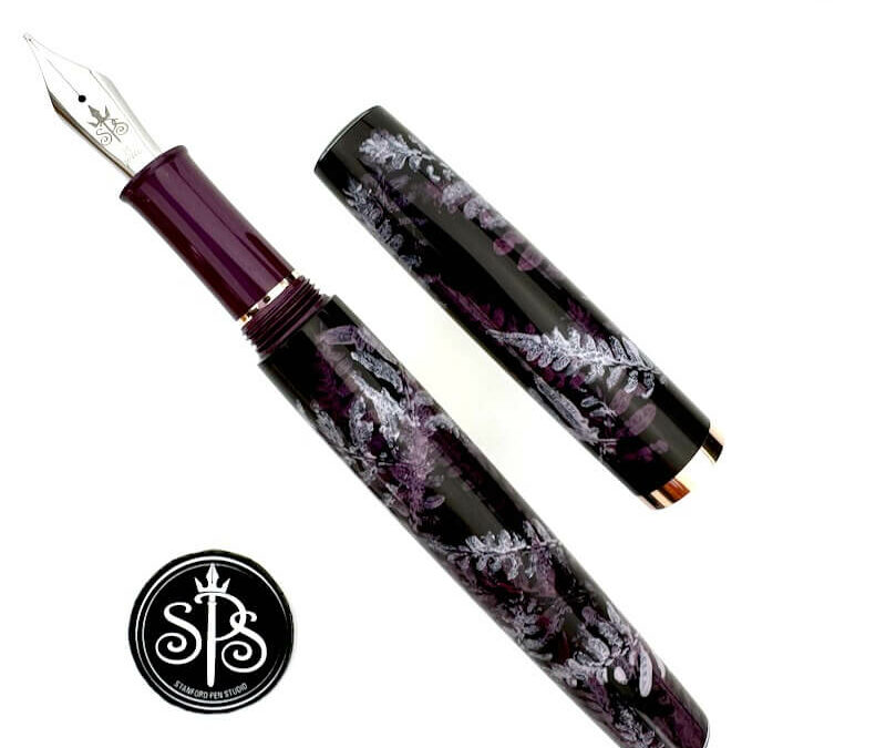 Romantic Ferns Painted Fountain Pen