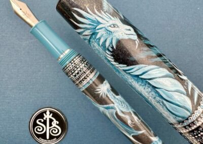 The Ice Dragon fountain pen