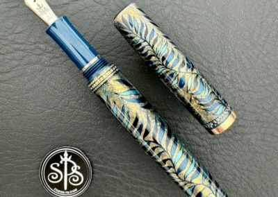 Magical Leaves hand-painted fountain pen