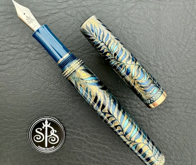 Magical Leaves hand-painted fountain pen